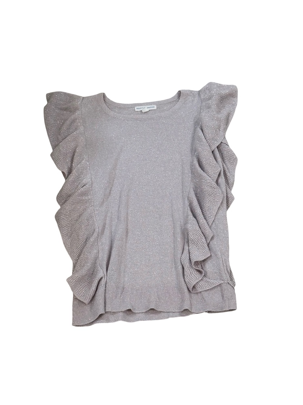GUC Rockets of Awesome Girls 10/12 Sparkle Ruffle Sleeve Top